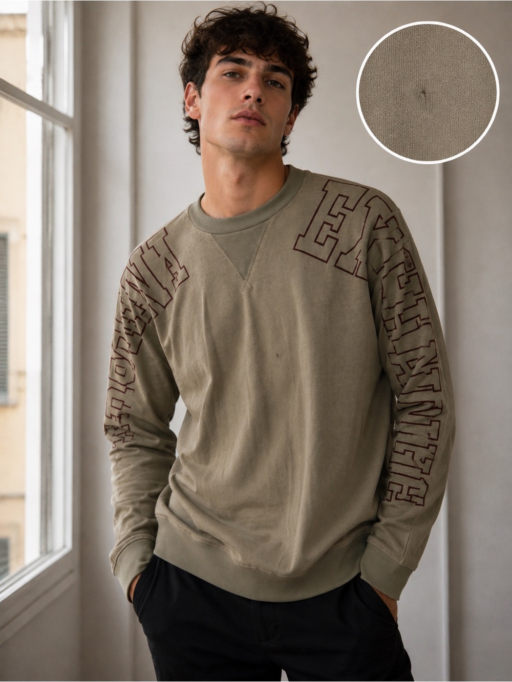 A|X Armani Exchange Graphic Crewneck Sweatshirt XS Logo sweatshirt y2k